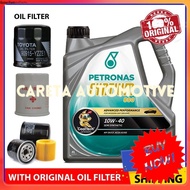 (FREE OIL FILTER) PETRONAS Syntium 800 10W40 SN Semi Synthetic (4L) Engine Oil 10W-40 original Minyak hitam