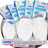 Plastic ICE Bag 100PCS 4 x 12 PE - SHURE