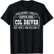 Men's cotton T-shirt Funny CDL Driver Tshirt Funny Gift T-Shirt