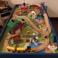 Brand Wooden Electric Train Track Gaming Table Multifunctional Kindergarten Baby Toys Building Table