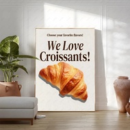 Coffee Shop City Bakery Illustration Art Poster for Living Room Wall Deco