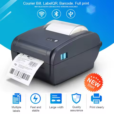 9210 USB/Bluetooth/LAN/WIFI 4-inch Thermal Printer Product Price Barcode QR Code Sticker width 110mm