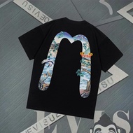 EVISU Round Neck Short Sleeve T-shirt - Pure Cotton Casualwear