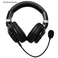 ali  Portable 3.5mm Wired Stereo Studio Gaming Headset Mini HD Voice Mono Microphone n