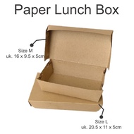 PAPER LUNCH BOX / KEMASAN LUNCH BOX / BOX AYAM GEPREK / BOX NASI POLOS TANPA SABLON