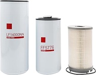 HXYBBGS FF5776 LF14000NN K37-1004 Oil Change Kit，Fuel Filter Kit,Compatible with Cummins ISX15