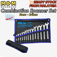 TOHO GERMANY COMBINATION WRENCH SPANNER SET 8MM - 24MM