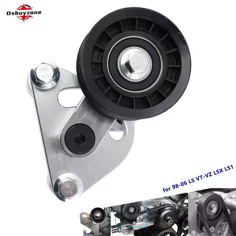 Billet LS1 Manual Belt Tensioner w/Pulley for LS 1998-2006 Holden VT-VZ SS Commodore LSX LS1 4.8L 5.