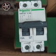 Mcb Dc 2P 10A Schneider A9N61528 Original C Curve