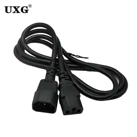 Power Extend Cable 18AWG 1m 3m 5m 10m IEC C13 to C14 Power Extension Lead Cord For Desktop Power Dis