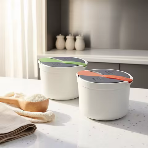 Microwave Oven Rice Cooker Portable Food Container Multifunction Steamer Rice Cooker Bento Lunch Box