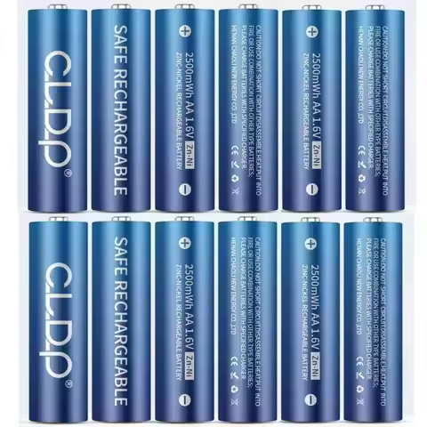 AA rechargeable battery NI-ZN 2500mWh 1.6V rechargeable battery suitable for access lock toys throug