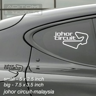 Track #16 Johor Circuit Malaysia V1 sticker