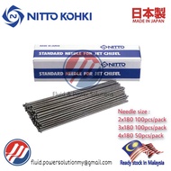 "Nitto Kohki" Needle Diameter 2,3 and 4mm x 180mm Length , " Needle Scaler Powerful scaling .