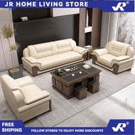JR ZG Sofa Light Luxury Italian Leather Sofa Living Room Large And Small Apartment Can Sit Or Lie Do