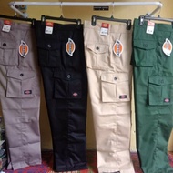 Family Size Dickies Multi pocket Cargo pants unisex Slim fit .28 Sampai 49" Plus size