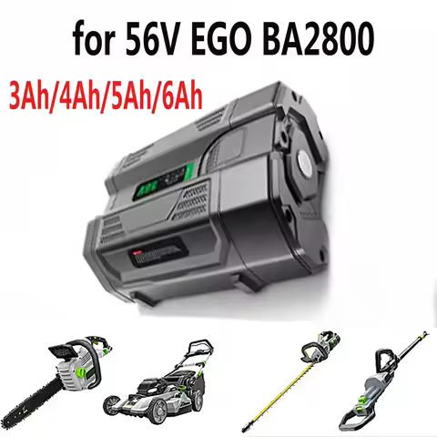 56V 6000mAh For EGO BA2800 Replacement Battery Compatible For EGO BA2800T BA4200 BA4200T BA1400 BA14