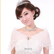 White Bridal Lace Wedding Party Dress Bolero Cardigan Set Bpm008