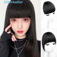 FORBETTER Synthetic Wig Pads Invisible Fluffy Fringe Hairpiece Neat Hair Bang Hair Extension Hair Ac