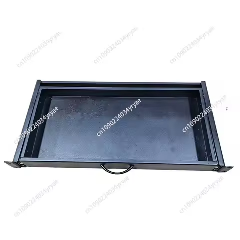 1U Drawer Mouse Extendable Divider 19-inch Rack Sliding Shelf Telescopic Tray Server Room Keyboard S
