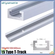 AKIYAMAMIO 1Pcs T-Track, Aluminium Alloy T Slider Fixture Slot Slide T-Slot Track, 19 Type 19x9.5mm 