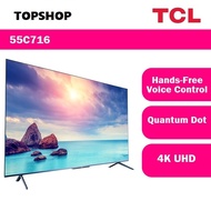 TCL 55 inch QLED TV 55C716 4K UHD HDR 10+ Android 9.0 SMART TV with Dolby Vision Built in DVB T2 Digital Tuner MYTV OLED