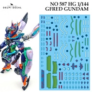 WATER DECAL [DELPI] 587 HG 1/144 GFRED GQUUUUUUX GUNDAM SLIDE