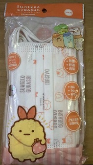 角落小夥伴（炸蝦尾款式）兒童三層不織布防菌口罩(10片)