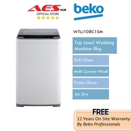 Beko Washing Machine 8KG Top Load Washer Machine Mesin Basuh Auto Mesin Basuh Murah 洗衣机 洗衣機 WTLJ108C1SM