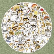 102Pcs Funny Cat Graffiti Stickers For Kids Waterproof Suitcases Phone Laptop Helmet Cartoon Sticker