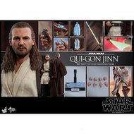 HOTTOYS MMS525 1/6 Star Wars Jedi Qui-Gon Jinn Anime Action Figure Toy Gift Model Collection Hobbies