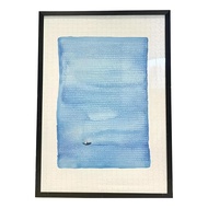 mosaic Frame 1000 Piece Navy Wall-Mounted Picture Frame sturdy wood 50x70 cm adaptable display for c