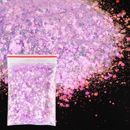 2022 New Product AB Colorful Translucent Glitter Powder Manicure Sequins Nail Patches Large Small Mi