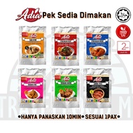 Adia Kitchen Ready to Eat Chicken Rendang Daging Kari Ayam Sambal Ikan Bilis