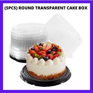 Round Cake Packaging 4/6/8 inch Transparent Box children's mini cake transparent plastic baking past