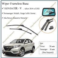 Regular Frameless Wiper for Honda HR-V HRV 2014 2015 2016 2017 2018 2019 2020 2021