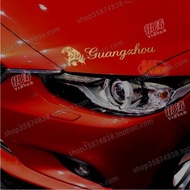 Car Sticker Reflective Team Car Sticker Guangzhou Evergrande Light Eyebrow Sticker Pair