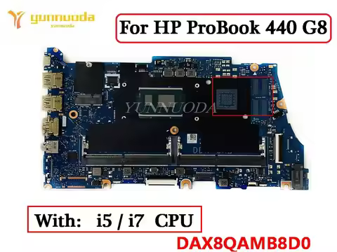 DAX8QAMB8D0 For HP ProBook 440 G8 Laptop Motherboard With I5 I7 CPU M21702-601 M21708-601 DDR4 100% 