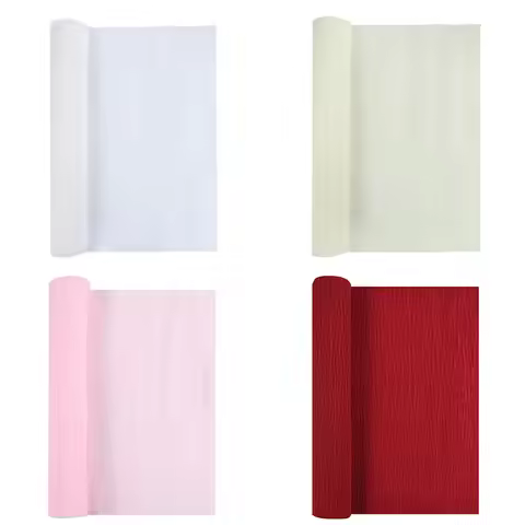 Color Handmade Crepe Paper Diy Paper Flower Material Gift Paper Roll Edge Paper Kindergarten Handmad