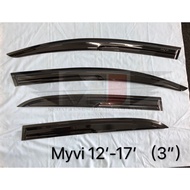 MJ PERODUA MYVI LAGI BEST/ICON 2012 -2017 MUGEN DOOR VISOR  AIR PRESS SUN VISOR PROTECTION ACCESSORI