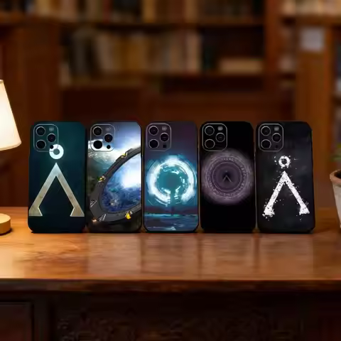 Stargate A-Atlantis Phone Case For iPhone 17, 16,15,14,13,12,11 Plus,Pro Max, Others Soft Black Cove