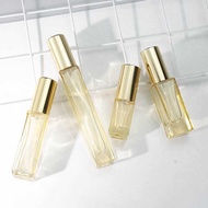 Square Perfume Bottle 3ml 5ml 10ml Glass Perfume Sub-bottling Golden Perfume Sample Spray Bottle
