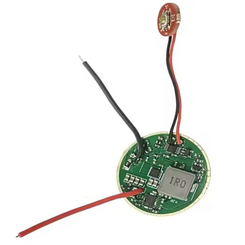 32mm 6V 4.2A Booster Driver Board with Side Switch Board and Temperature Control for XHP70 LED Emitt