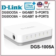D-LINK DGS1005A / DGS1008A 5Port / 8PORT 10/100/1000Mbps Gigabit Desktop Ethernet Networking Switch 