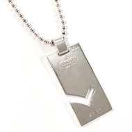 【日本直寄．二手美品】Gucci GUCCI 項鍊 牌型 星座 ARIES 牡羊座 圓珠鍊 銀 925