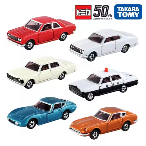Tomica Cars Toys For Boys Holiday Gifts Spot TOMY Domeca Alloy Car Model TOMICA 50th Anniversary Col