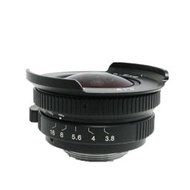 8mm f3.8魚眼廣角鏡頭(M43 Sony E Canon EOS M Fuji X Nikon1電影鏡頭) 180