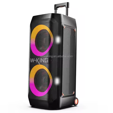 W-King T12 PartyBox Speaker 270W Loudspeaker Boombox Karaoke Bluetooth Speaker Party Music RGB Light