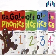 kking “Go Go Phonics Level 1/2/3/4” Student Kids Early Learning Textbook Workbooks