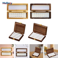 [Hellery] Watercolor Paint Box for Acrylic Paint, Portable Wooden Watercolor Paint Storage Box, Pain